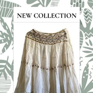 New White Skirt with Lining